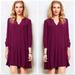 Anthropologie Dresses | Anthropologie Maeve Tunic Dress Size Xs Eggplant Purple - So Cute! | Color: Purple | Size: Xs