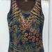 Disney Tops | Disney Parks Mickey Safari Sequined Tank Top Size Medium | Color: Brown/Green | Size: M