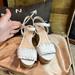 Kate Spade Shoes | Kate Spade White Platform Sandals Size 7 | Color: White | Size: 7