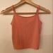 American Eagle Outfitters Tops | American Eagle Extra Small Cropped Tank Top | Color: Red/Tan | Size: Xs