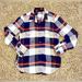American Eagle Outfitters Tops | American Eagle Outfitters Plaid Flannel Long Sleeve Buttonup Shirt Size Small | Color: Blue/Red | Size: S