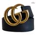 Gucci Accessories | Authentic Gucci Black Smooth Calfskin Leather Gold Double G Buckle Belt 85/34 | Color: Black | Size: 85/34