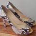 Kate Spade Shoes | Kate Spade Women's Snakeskin Platform Heels | Color: Brown/Gold | Size: 8.5