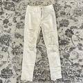 American Eagle Outfitters Jeans | American Eagle Hi-Rise Distressed White Legging Crop Jean - Sz 0s | Color: White | Size: 0