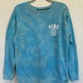 Pink Victoria's Secret Tops | Frayed Tie-Dye Sweater | Color: Blue | Size: S 4-6