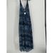 Free People Dresses | Free People Maxi Dress Women’s Large Julianna Blue Floral Sleeveless Long New | Color: Blue | Size: L