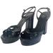 Gucci Shoes | Gucci Black Leather Twist Platform Heels | Color: Black | Size: 9.5