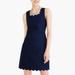 J. Crew Dresses | J.Crew Scalloped Cocktail Dress Sleeveless Navy Blue Size 2 | Color: Blue | Size: 2