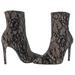 Jessica Simpson Shoes | Jessica Simpson Livienne Womens Lace Pull On Ankle Boots 8.5 Nib | Color: Black/Cream | Size: 8.5