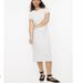 J. Crew Dresses | J. Crew $60 Women's Midi T-Shirt Dress Size Xs Ap168 Platinum Gray | Color: Gray | Size: Xs