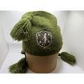 Disney Accessories | Disney Tinkerbell Knitted Fleece Beanie Hat Ear Flaps Green Pink Cap Tassels | Color: Green | Size: Os