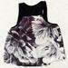 American Eagle Outfitters Tops | American Eagle Outfitters Floral Happy Hour Tank Top Xs | Color: Black/Gray | Size: Xs