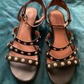 Coach Shoes | Coach Shoes/Coach Classic Strappy Studded Sandal/Black 7.5 Preowned | Color: Black | Size: 7.5