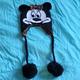 Disney Other | Disney Minnie Mouse Knit Hat | Color: Black/Brown | Size: Os