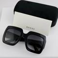 Gucci Accessories | Gucci 54mm Square Black Women Sunglasses | Color: Black/Gold | Size: 54-25-140mm