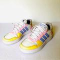 Adidas Shoes | Adidas Neo Hoops 2.0 Gy5903 Women Size 6.5 Yellow Purple Pink Basketball Shoes | Color: Pink/White | Size: 6.5