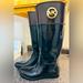 Michael Kors Shoes | Michael Kors Brown/Black Rain Boots Size 7 1/2 | Color: Black/Brown | Size: 7.5