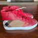 Burberry Shoes | Burberry Kids Size 30. | Color: Red/Tan | Size: 30