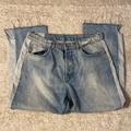 Zara Jeans | Euc Zara Trf Ix'd Makers Denim Jean Distressed Unique 8 Us 40 Eur 30 Mex | Color: Blue/White | Size: 8