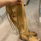 Free People Shoes | Free People Bed Stu Boot 7 Lace Back | Color: Brown | Size: 7