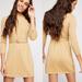 Free People Dresses | Free People French Girl Gold Sweater Dress | Color: Gold | Size: L