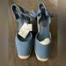 Zara Shoes | Bnwt Zara Denim Espadrille 38 | Color: Blue/Cream | Size: 38