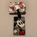 Disney Accessories | Disney Mickey Mouse American Tourister Luggage Id Tag Nwt | Color: Black/Gray | Size: Os