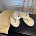 Louis Vuitton Shoes | Louis Vuitton White Thong Rubber Monogram Flip Flops Sandals Size 40-9.5 Flats | Color: White | Size: 40eu