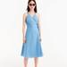 J. Crew Dresses | J. Crew Linen Wrap Midi Dress Blue Xs | Color: Blue | Size: Xs