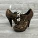 Coach Shoes | New Coach Teagan Shimmer Women's Shoes Size Us 7 B Chocolate | Color: Brown/Gold | Size: 7