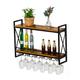 Wall Mount Wine Rack/Bottle Holder Glass Rack/Wine Rack Wall Mounted Wine Bottle Holder/Wine Shelf and Glass Rack/Cork Storage Store Red, White, Champagne