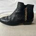 Coach Shoes | Black Leather Coach Booties 7.5 | Color: Black | Size: 7.5