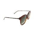 Gucci Accessories | Gucci Brown Tortoise Havana Green Gradient Lens Square Sunglasses New Bamboo Gg | Color: Brown | Size: Os