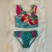 Disney Swim | Little Mermaid Girls Two Piece Bathing Suit | Color: Green/Pink | Size: 5tg