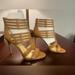 Jessica Simpson Shoes | Jessica Simpson 4 Inch Strap Heels! Never Been Worn | Color: Tan | Size: 9.5