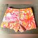 Lilly Pulitzer Shorts | Lilly Pulitzer Alycia Happiness Floral Shorts Pink Orange Size 4 | Color: Orange/Pink | Size: 4