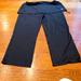 Athleta Pants & Jumpsuits | Athleta Black Pants Attached Medium Drawstring Side Skirt With Logo On S | Color: Black | Size: M