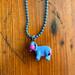 Disney Accessories | Disney Eeyore Necklace | Color: Gray/Pink | Size: Osg