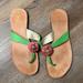 Lilly Pulitzer Shoes | Lily Pulitzer Flip Flops Sz 7 | Color: Green/Pink | Size: 7