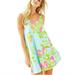 Lilly Pulitzer Dresses | Lilly Pulitzer Pink Lemonade Carmel Tank Dress Slub Cotton Jersey | Color: Blue/Green | Size: Xs