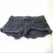 American Eagle Outfitters Shorts | American Eagle Womens Super Low Shortie Shorts Size 2 Black Jean Stretch #0331 | Color: Black | Size: 2