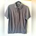 J. Crew Shirts | J Crew Gray Slub Polo Shirt Sleeve Shirt Side Slits 100% Cotton Men’s Sz M | Color: Gray | Size: M