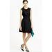 J. Crew Dresses | J. Crew Size 2 Black Silk Blend Perforated A-Line Dress #B9821 | Color: Black | Size: 2