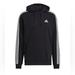 Adidas Tops | Adidas Women's Black & White Essentials Fleece 3-Stripe Hoodie Sweatshirt | Color: Black/White | Size: S