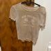 American Eagle Outfitters Tops | American Eagle New York City Tennis Team T-Shirt | Color: Tan | Size: Xs