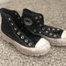 Converse Shoes | Black Platform Converse | Color: Black/White | Size: 7.5