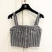 Brandy Melville Tops | Brandy Melville Striped Tank In Blue/White | Color: Blue/Gray | Size: S