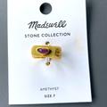 Madewell Jewelry | Madewell Ring Size 7 | Color: Gold/Purple | Size: Os