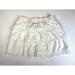 J. Crew Skirts | J Crew Mini Skirt Women's Sz 6 Lined Floral Lace Tiered Mini Skirt Cotton | Color: Cream/White | Size: 6