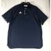 Adidas Shirts | Adidas Climacool Short Sleeve Polo Shirt Men W/Lion Head Logo Size L Blue White | Color: Blue | Size: Large